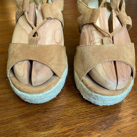 Suede Espadrille Wedge Sandals - Picture 8 of 8